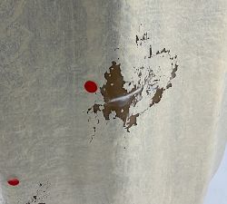 Open Box: Modern Rustic Fluted Outdoor Planter, X-Large (20"D x 20"H) - White