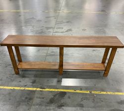 Open Box: Reed Grand Console Table (84") - Antique Umber