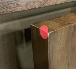 Open Box: Reed Rectangular End Table (20") - Antique Umber