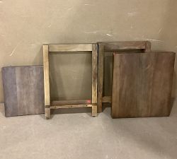 Open Box: Reed Rectangular End Table (20") - Antique Umber