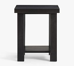 Open Box: Reed Rectangular End Table (20") - Warm Black