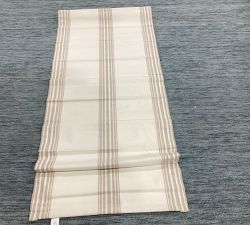 Open Box: Riviera Striped Roman Blackout Shade (26"W x 64"L) - Sandalwood