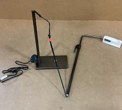 Open Box: Sherman Alabaster Adjustable Task Floor Lamp (53") - Bronze