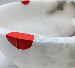 Open Box: Windham Alabaster Dome Pendant (12") - Tumbled Brass