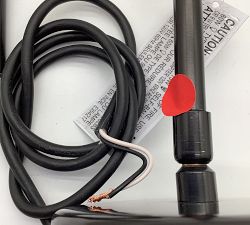 Open Box: Windham Alabaster Dome Pendant (12") - Tumbled Brass