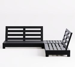 Malibu Metal Platform 3-Piece Outdoor Loveseat Sectional (99")