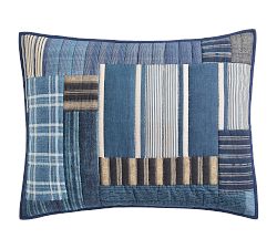 Audrey Striped Patchwork Quilted Sham
