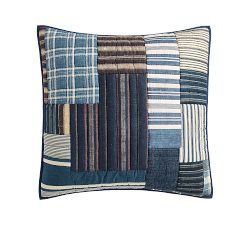 Audrey Striped Patchwork Quilted Sham