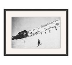 Skiing With Friends Framed Print