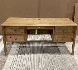 Open Box: Channing Keyhole Desk (64") - Midland Amber