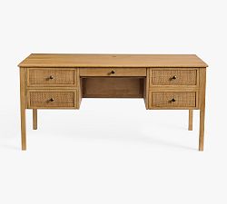 Open Box: Channing Keyhole Desk (64") - Midland Amber