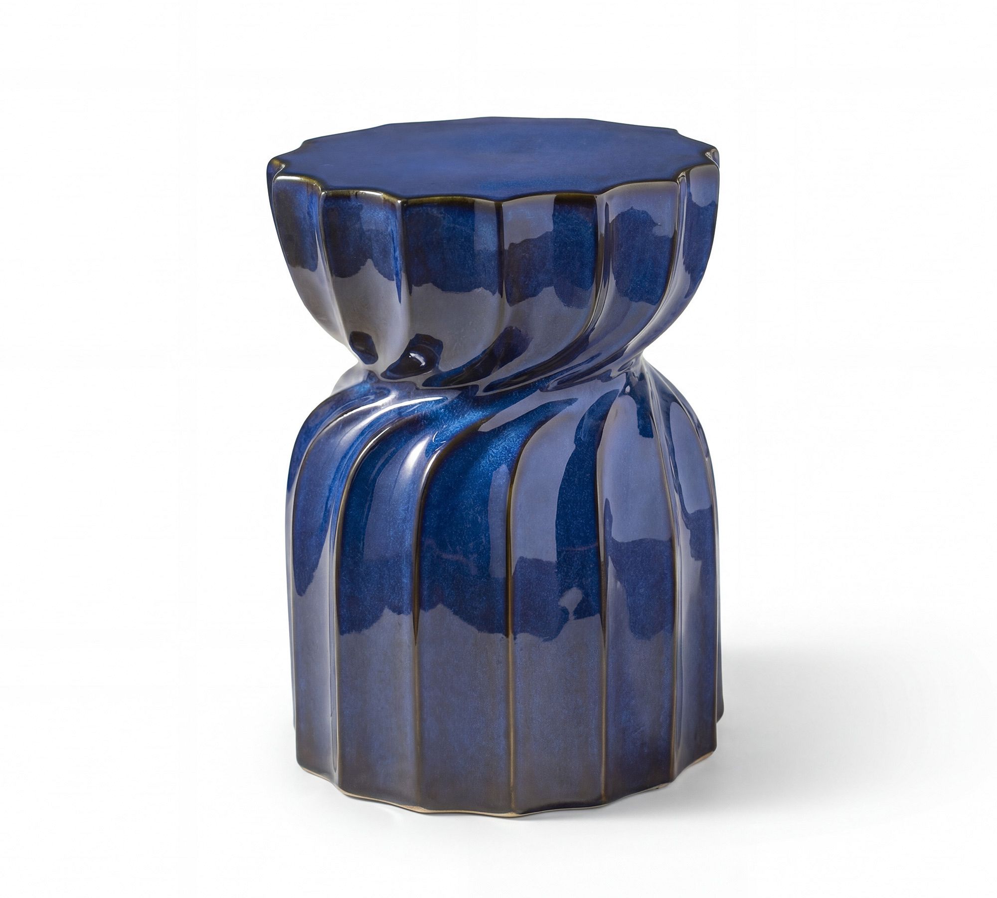 Jayden Ceramic Round Outdoor Accent Table (14")