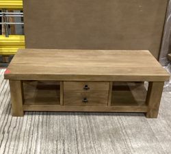 Open Box: Oakleigh Rectangular Coffee Table (57") - Heirloom Wheat