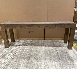 Open Box: Rockport Reclaimed Wood Console Desk (80") - Cocoa Brown