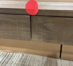 Open Box: Rockport Reclaimed Wood Console Desk (80") - Cocoa Brown