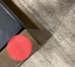 Open Box: Westbrook Rectangular Coffee Table (52") - Faux Lava Stone, Smoked Nutmeg