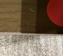 Open Box: Westbrook Rectangular Coffee Table (52") - Faux Lava Stone, Smoked Nutmeg