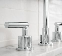 Exton Lever Handle Widespread Bathroom Sink Faucet