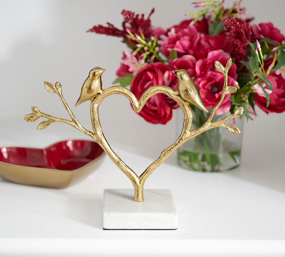 Brass Bird Heart Object by Pottery Barn