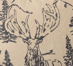 Conell Rustic Forest Embroidered Pillow Cover