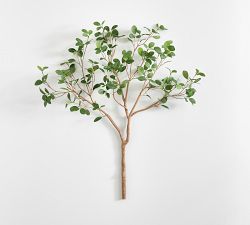 Faux Green Leaf Branch