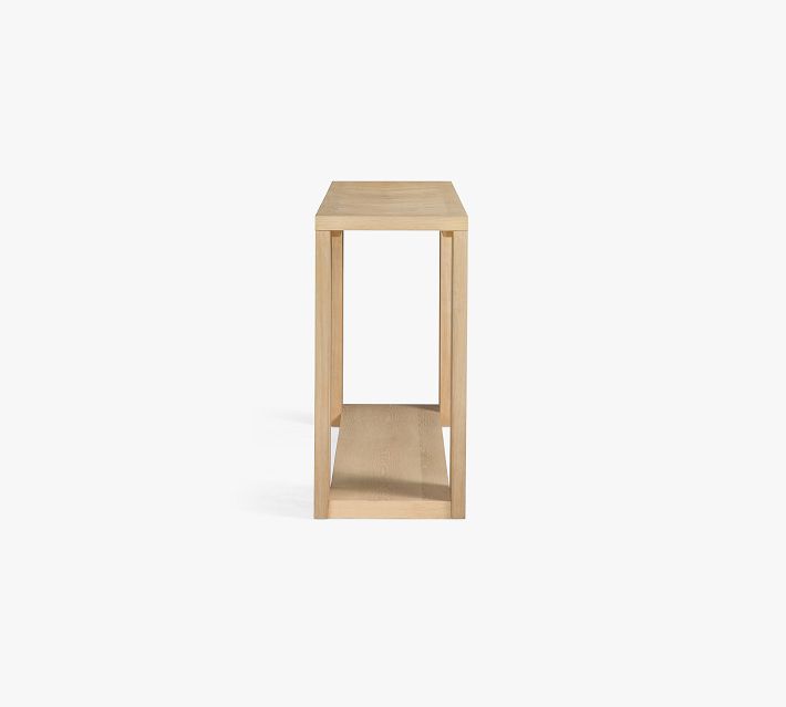 【レア】編み込みラタン製 console table　ヴィンテージ　海外 Blair Herringbone Console Table (68