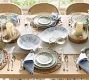 Chambray Tile Stoneware Appetizer Plates - Set of 4