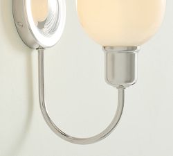 Holmes Milk Glass Sconce (10")