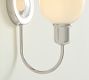 Holmes Milk Glass Sconce (10")