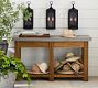 Abbott Concrete &amp; Acacia Rectangular Outdoor Console Table (55")