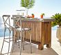 Abbott Concrete &amp; Acacia Ultimate Outdoor Bar (76")