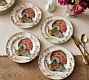 Botanical Harvest Turkey Stoneware Salad Plates - Set of 4