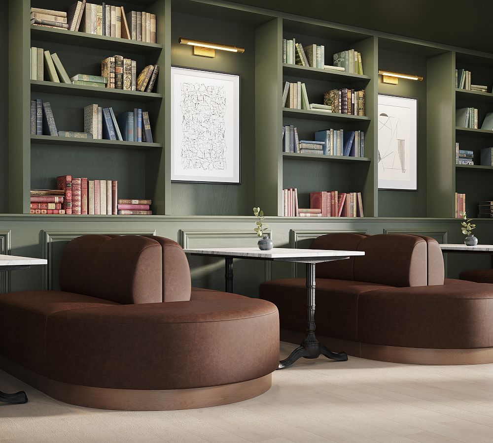 Kirkwood Leather Banquette by Pottery Barn