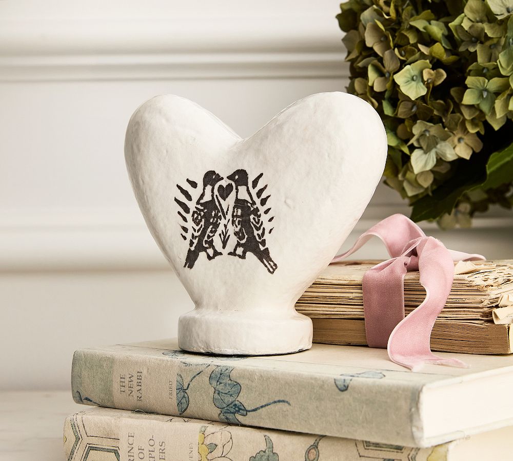 Love Birds Heart Object by Pottery Barn