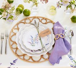 Monique Lhuillier Antibes Handwoven Wicker Napkin Rings - Set of 4