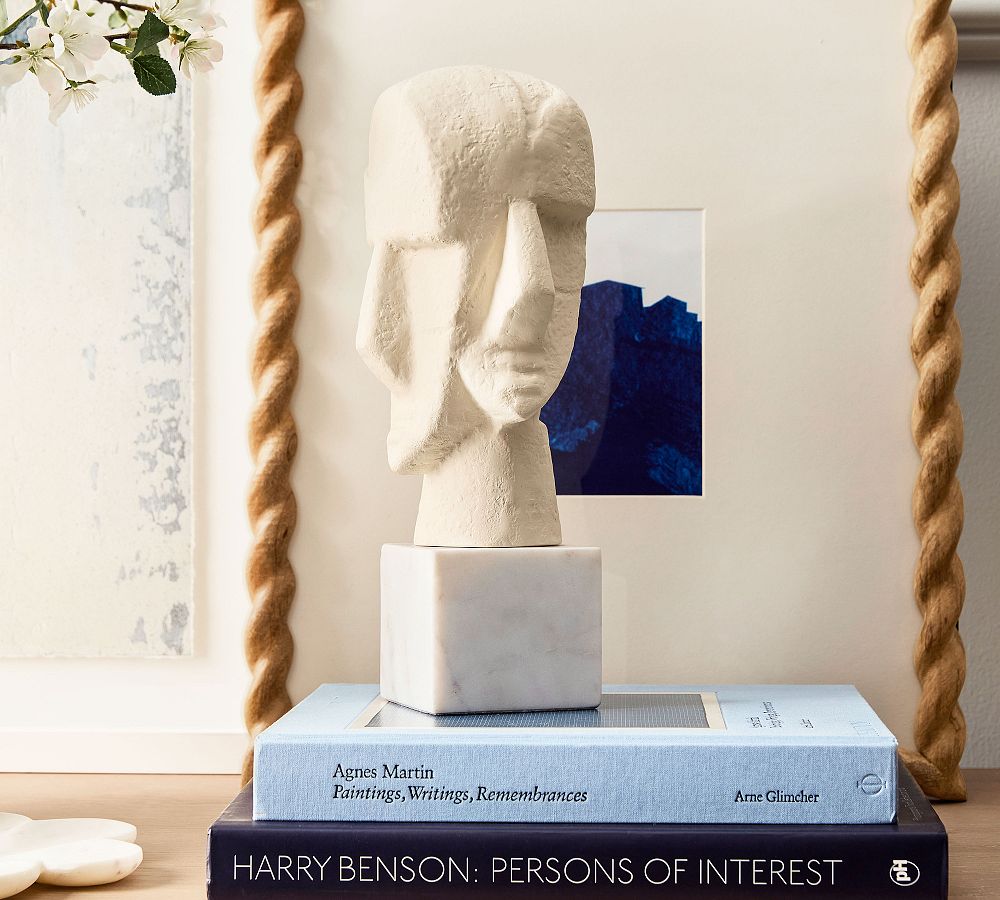 Asymmetrical Face Object by Pottery Barn