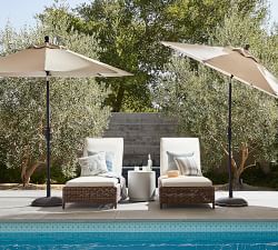 Torrey Wicker Outdoor Single Chaise Lounge