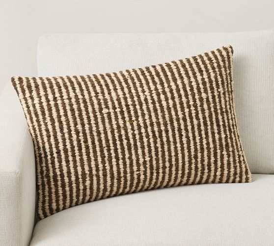 Enzo Stripe Lumbar Pillow Cover
