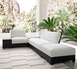 Malibu Metal Platform 5-Piece Outdoor Sectional Set (132")