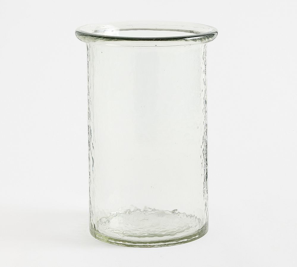 Arden Hammered Glass Hurricane Candle Holder