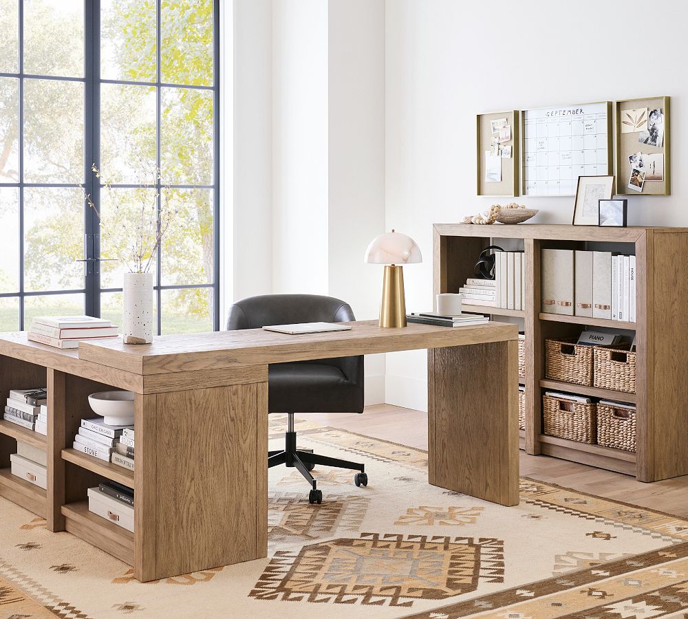 Dillon L-Shape Rotating Desk (70") by Pottery Barn