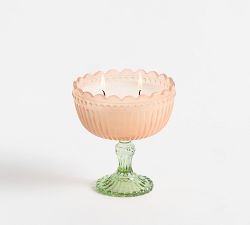 Fluted Flower Candle - Peony Blush 