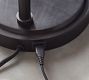 Flynn Recycled Glass USB Table Lamp (27")