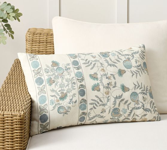 Lilah Suzani Lumbar Outdoor Pillow