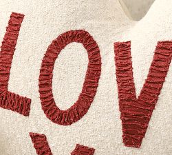 Love Ya Lots Heart Shaped Pillow