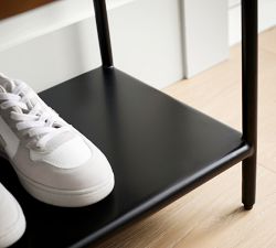 Maison Leather Entry Shoe Bench (28")