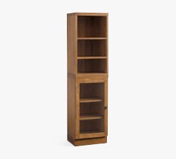 Reed Modular Bar Shelf with Glass Cabinet (18")