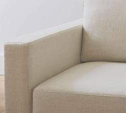 Sanford Square Arm Reversible Chaise Sectional (74"&ndash;87")