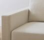 Sanford Square Arm Reversible Chaise Sectional (74"&ndash;87")