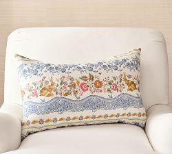 Botanical Bunny Reversible Lumbar Pillow Cover